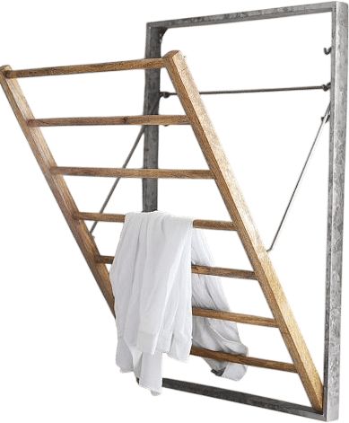 Galvanized Wall-Mount Laundry Drying Rack