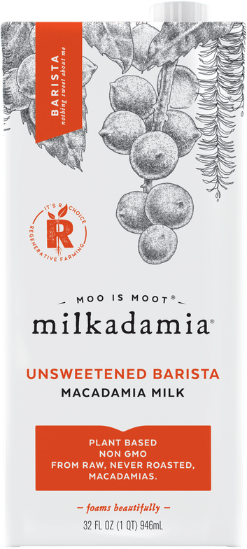 Unsweetened Barista Macadamia Milk