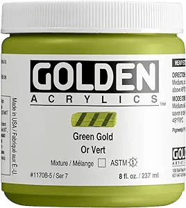 Heavy Body Acrylic Paint (Green Gold)