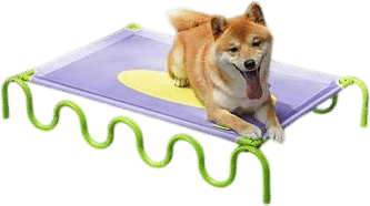 ZEZE Wavy Elevated Dog + Cat Bed