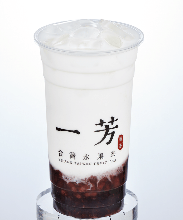 Purple Rice Red Bean Coconut Latte @ YiFang Taiwan Fruit Tea