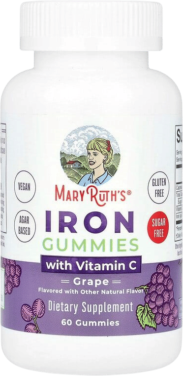 MaryRuth's Iron + Vitamin C Gummies Grape