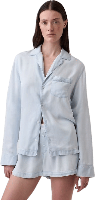 Poplin PJ Shirt + Boxer Short Set