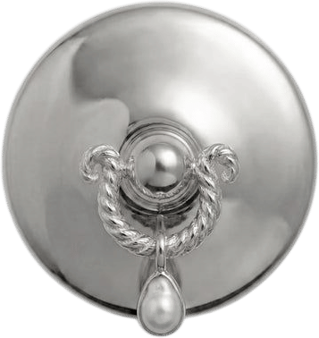 Pierced Pearl Brooch