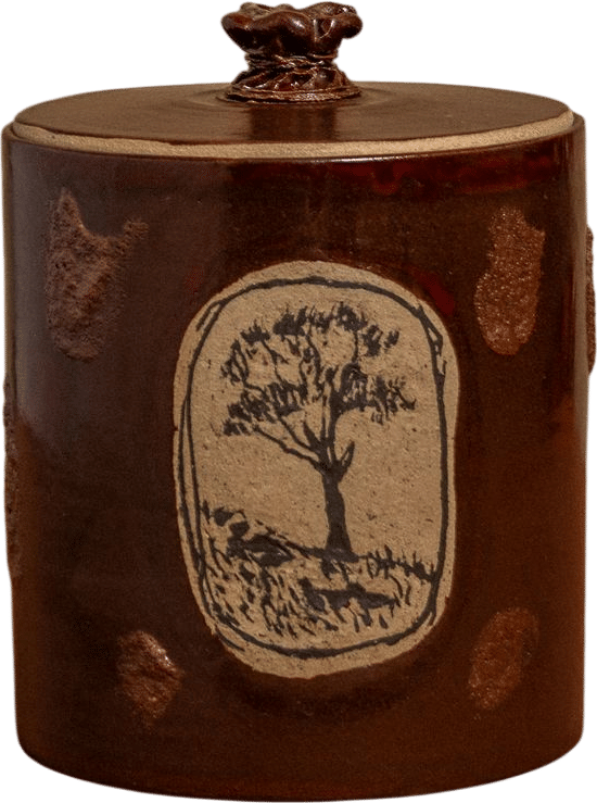 Brunel Noren Illustrated Canister, Kauri Brown