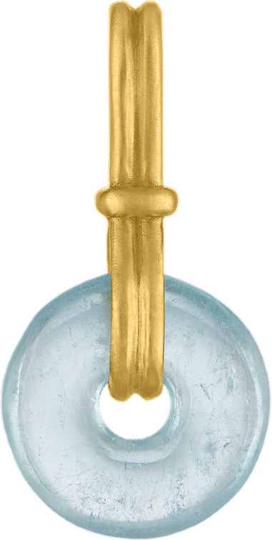 Prounis Jewelry Baby Aquamarine Discus Pendant