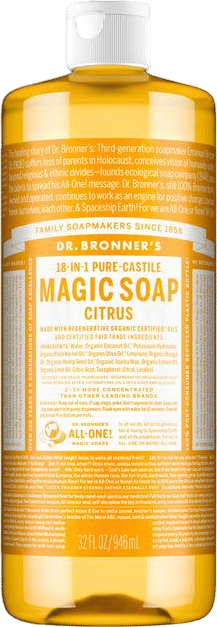 Dr. Bronner's Pure-Castile Liquid Soap - Citrus Orange | Grove Collaborative