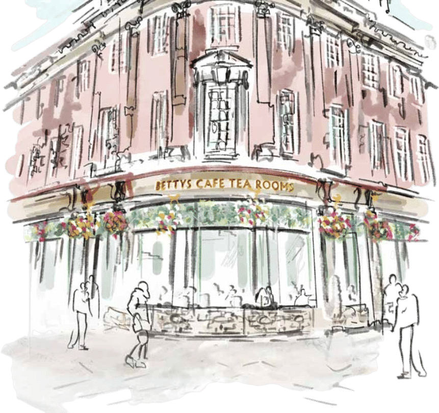 Get a fat rascal at Betty’s Tea Room in Yorkshire