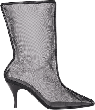 Herbert Levine Drawing A Blank Mesh Bootie in Black