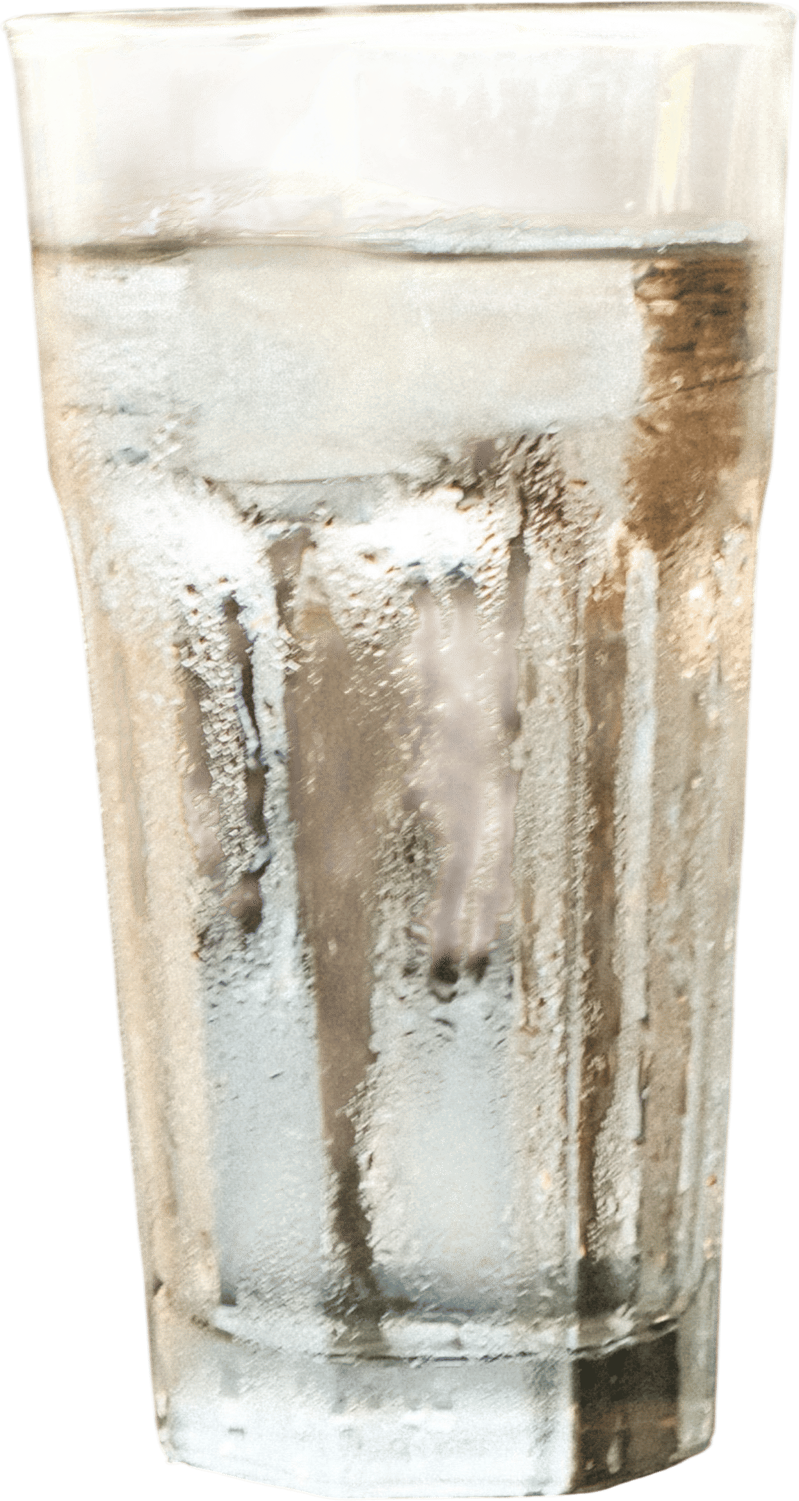A cold glass of water