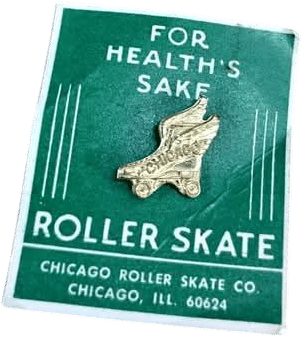 Vintage Chicago Roller Skate Company Pin