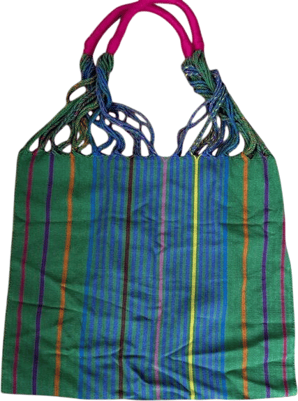 MEXICAN MARKET BAGS: STRIPED HAND LOOMED COTTON