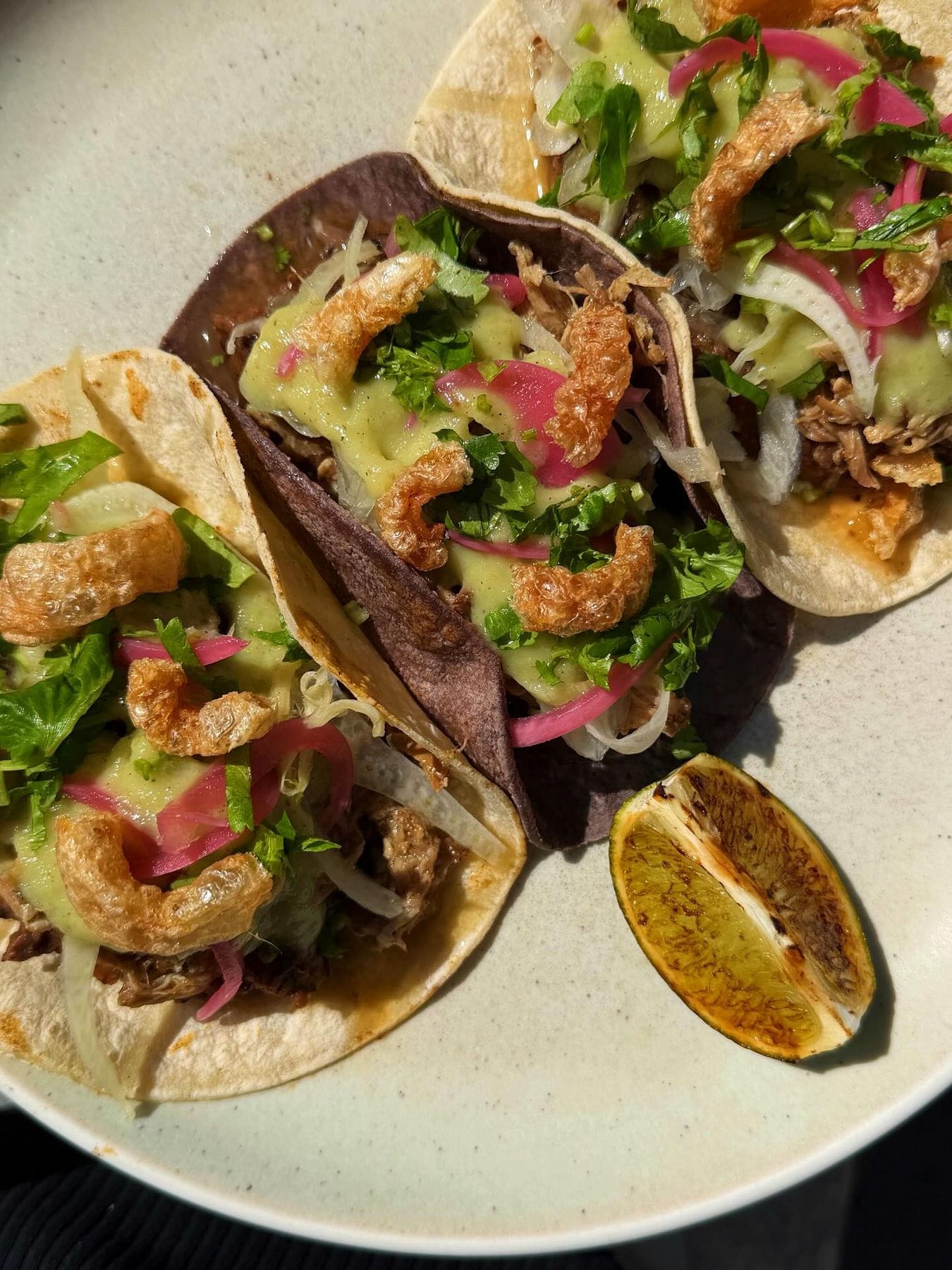 Reuben Hills Pork Carnitas Tacos