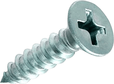 Rok Hardware #6 x 5/8" Flat Head Phillips Deep Thread Wood Screws Nickel (Zinc Finish) - Super Value 100 Pack