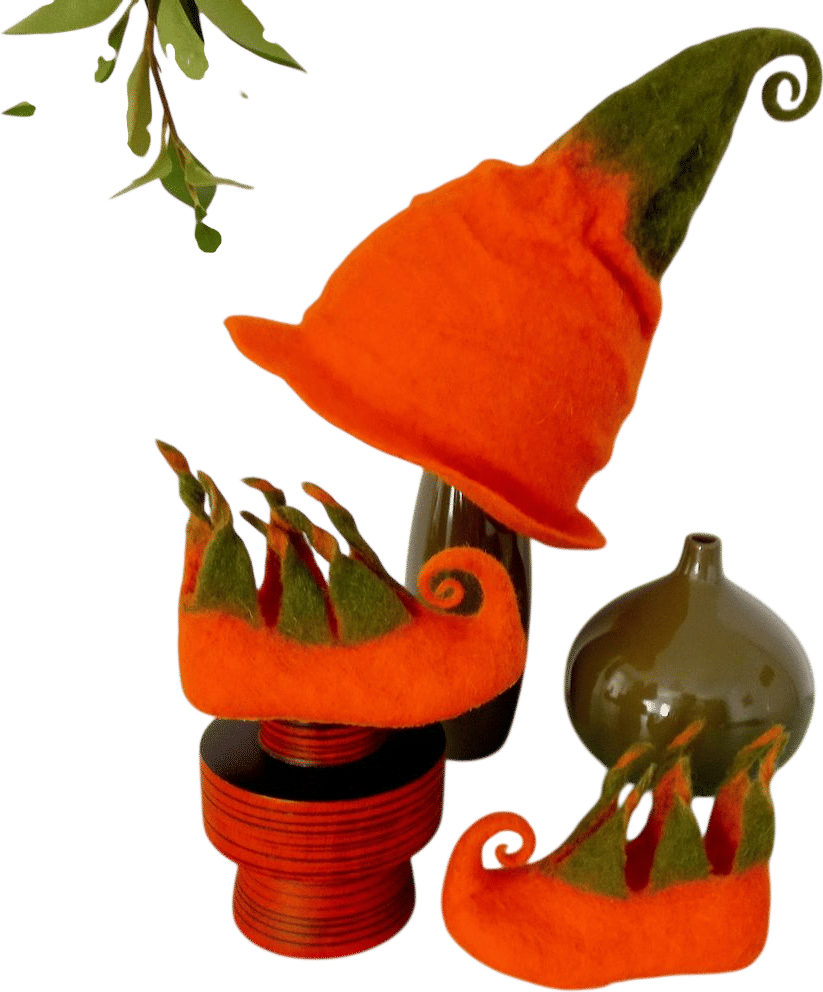 Felted Wool Baby Elf Hat and Booties: Halloween Photo Prop Set - Etsy