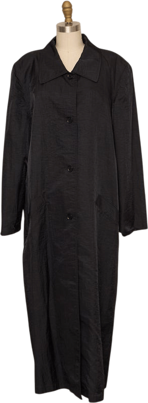 Tamotsu Black Trench Coat | Khata Space