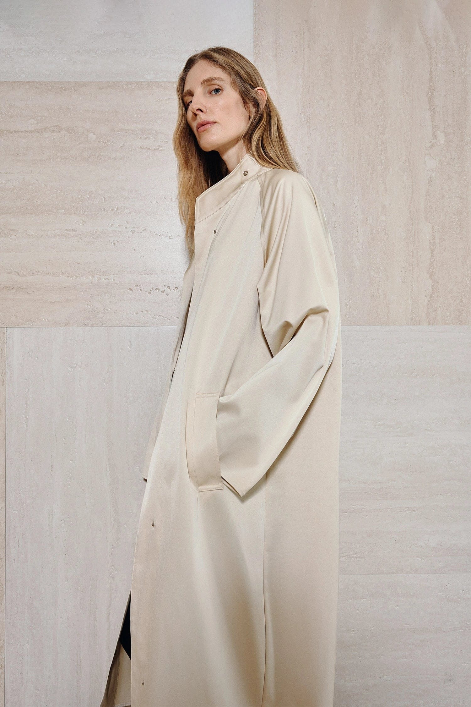 Anne Satin Coat