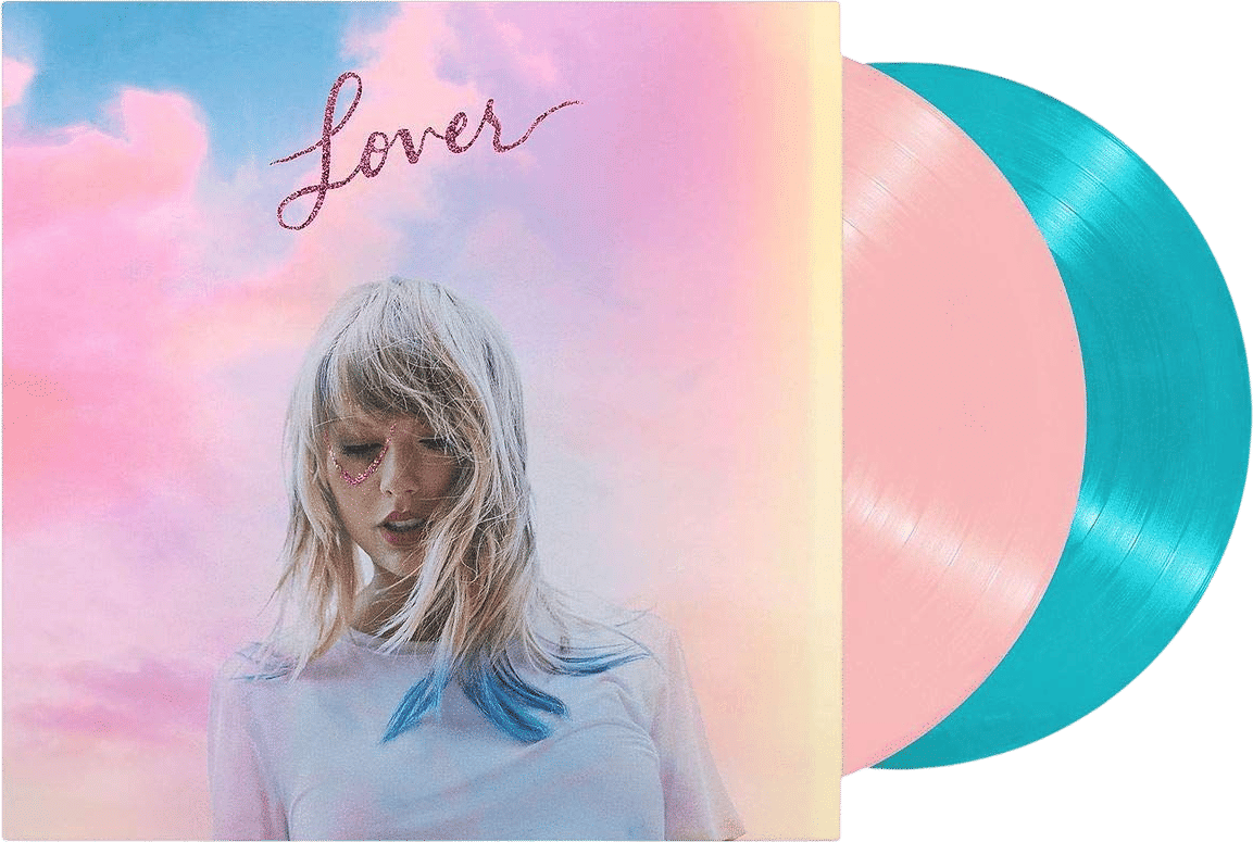 Taylor Swift- Lover (1x Pink/1x Blue Translucent Vinyl)(Sealed)