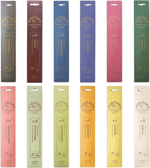 H&E - Assortment of 12 - Bamboo Incense