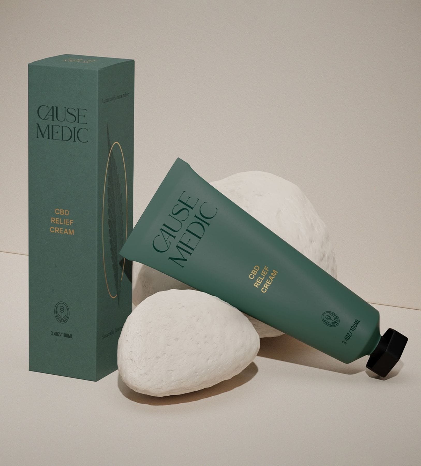 CauseMedic Travel CBD Relief Cream (3.4 oz)
