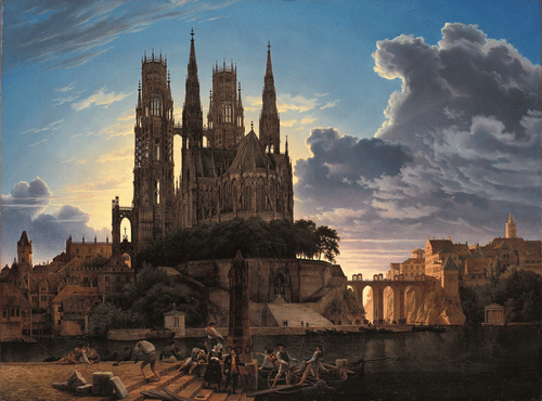 Medieval Town by Water