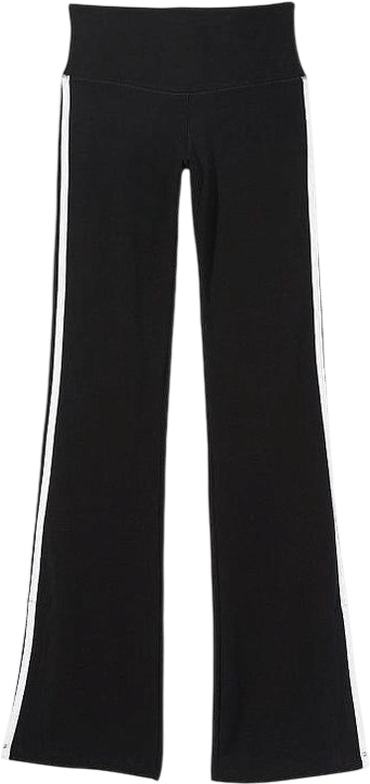 Lezat Ella Organic Cotton High-Rise Flare Stripe Leggings