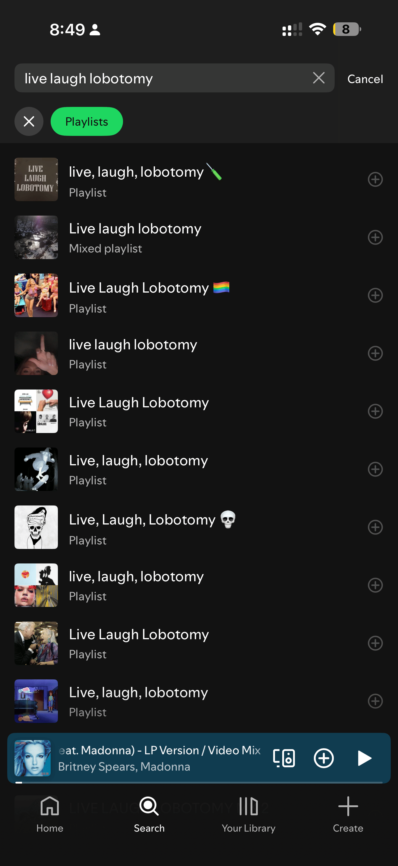 Term search on spotify