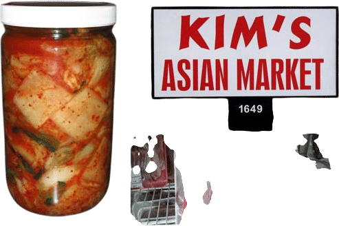 The kimchi (and other stuff) at Kim's