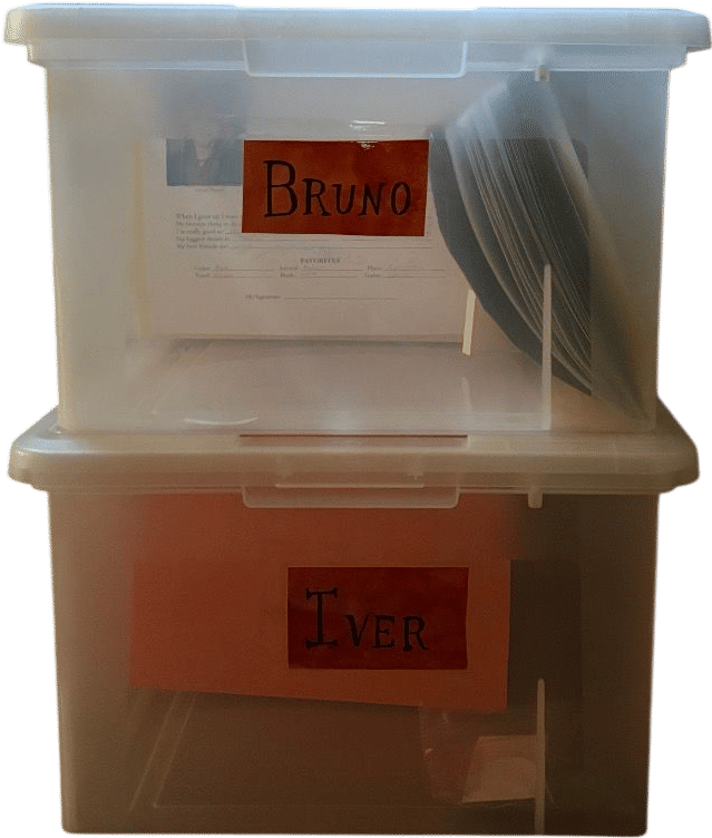Slowly building a memory box for your kid