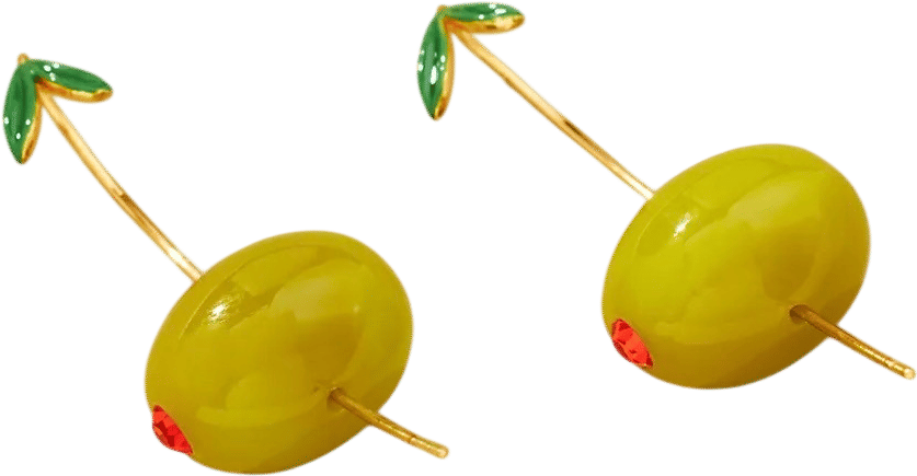 Anthropologie Fruit & Icon Drop Earrings