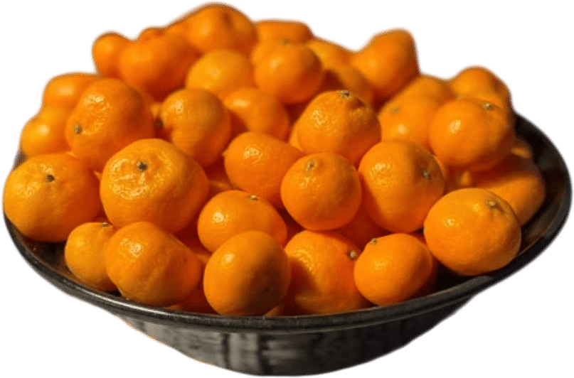 A box of kishu mandarins in the dead of winter