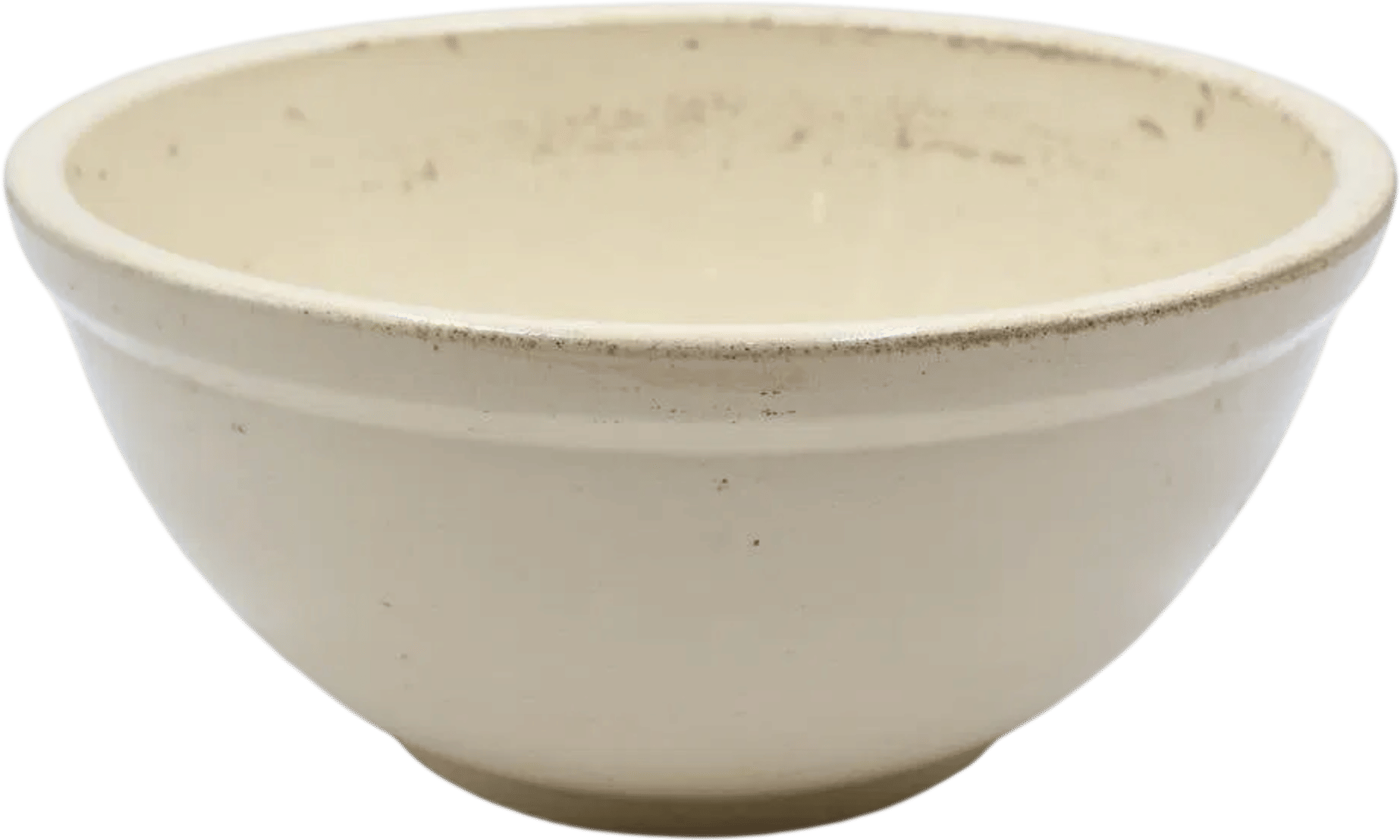 Antique Large Stoneware Mixing Bowl