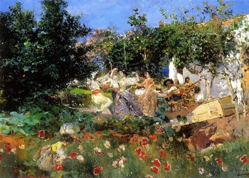 Joaquín Sorolla's "Fiesta Valenciana en la Huerta"  (1899)