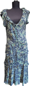 Marc Jacobs Floral Ruffled Tiered Dress