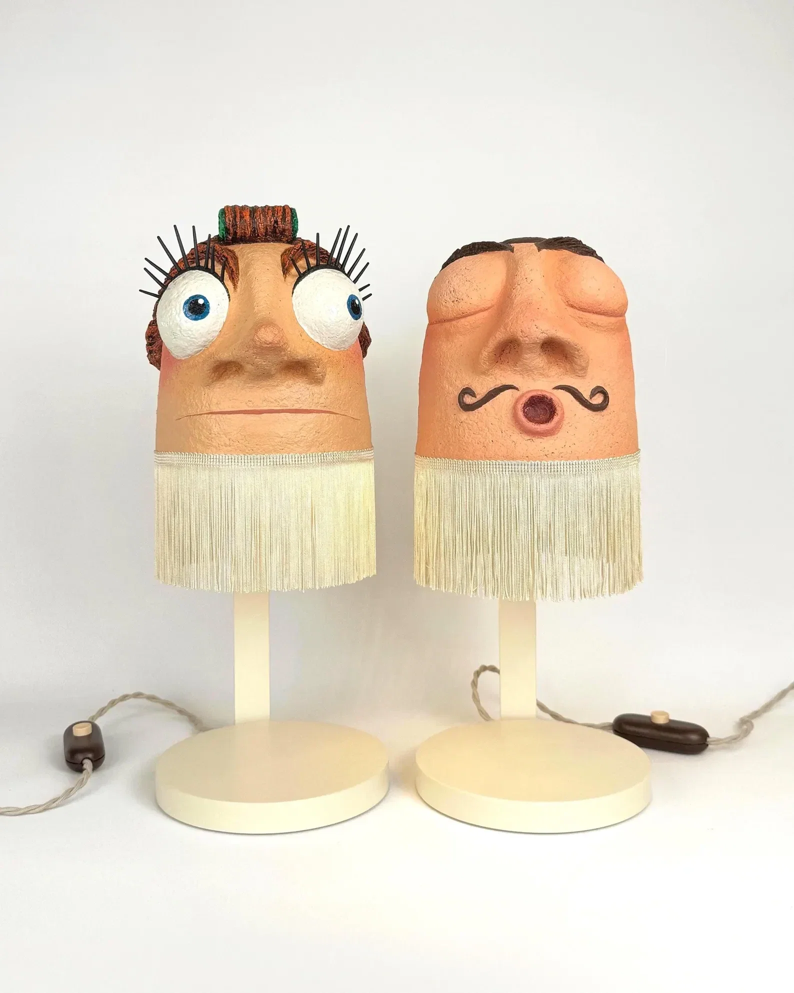 Candeeiros Cabeçudos-de-Cabeceira “Aurora & Celestino” (Limited Edition / 150 pieces)