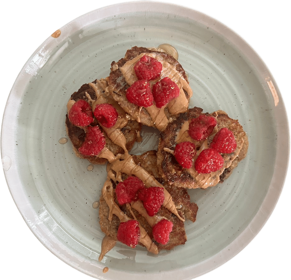 Banana oat pancakes