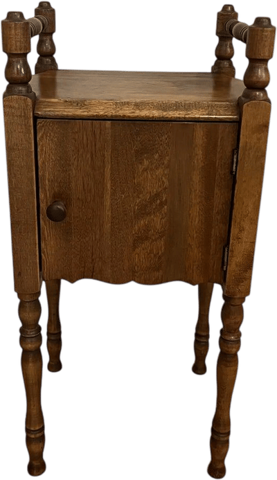 Antique Solid Walnut Humidor Cabinet