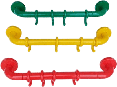 Vintage towel or clothes rail with books