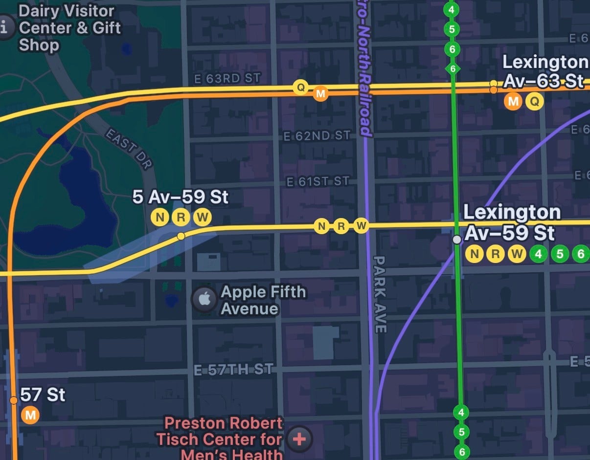 The food options around Midtown Central/East