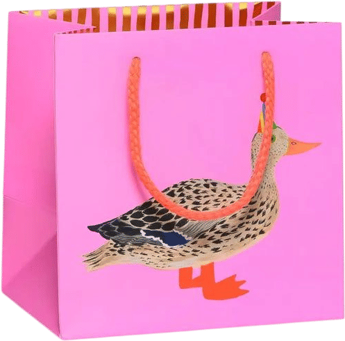 Quack Duck Hot Pink Gift Bag