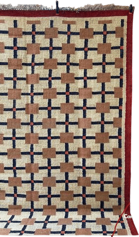 Geometric Wool Jute Rug