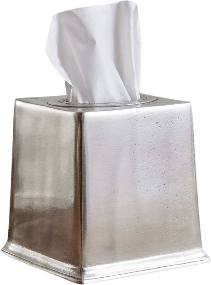 Pewter Tissue Box