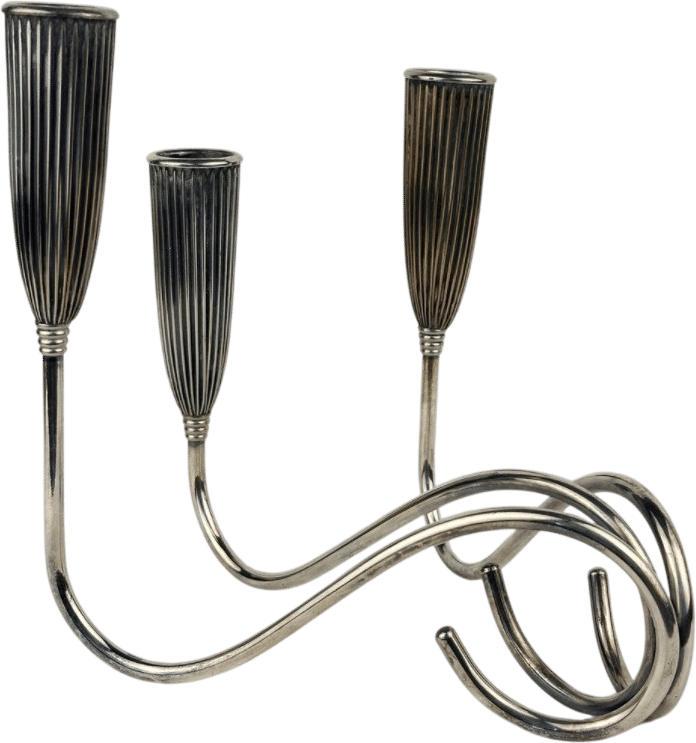 Napier Silverplate 3 Arm Candelabra