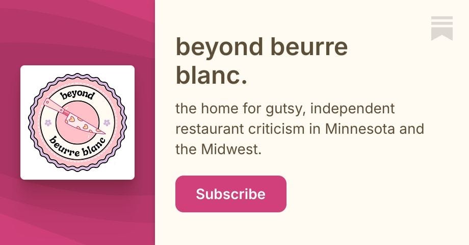 Beyond Buerre Blanc