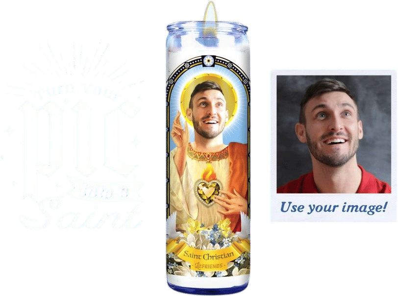 Custom Photo Prayer Candle