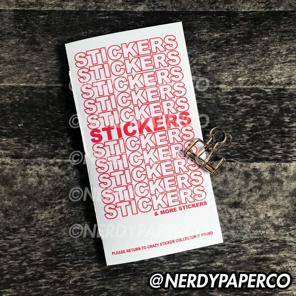 Reusable Sticker Notebook