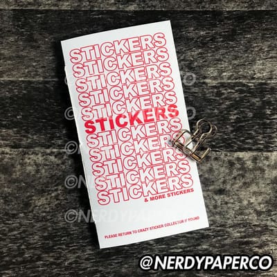 Reusable Sticker Notebook