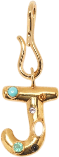 Confetti Letter J Charm