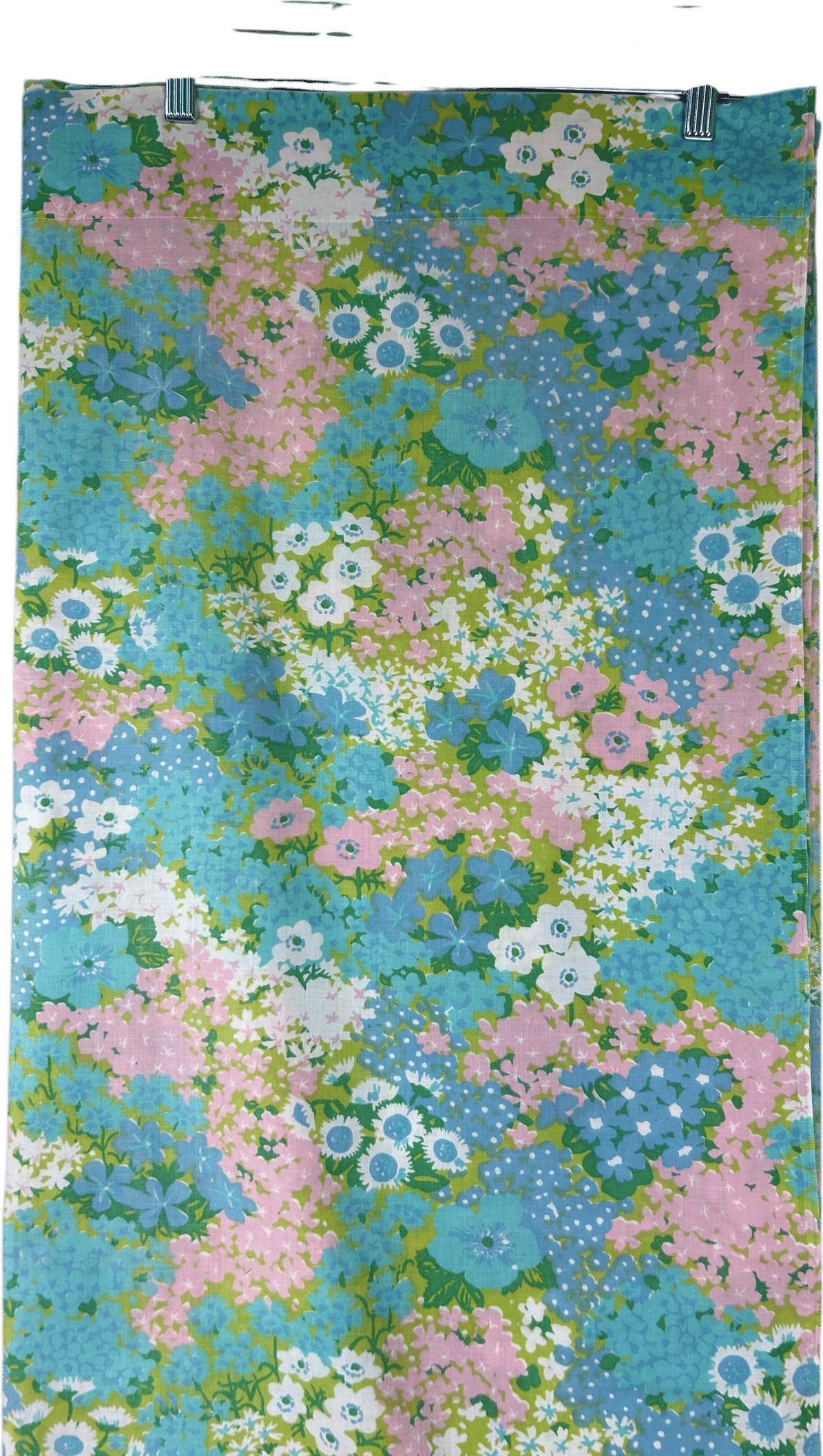 Vintage 70s Penneys Twin Flat Sheet Penn-Prest Fashion Manor Cottagecore Floral