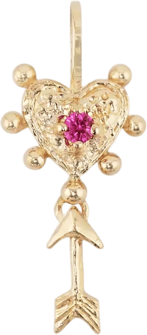 Vazana Heart & Arrow Charm
